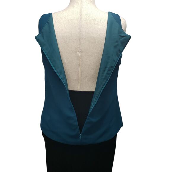 Elegant Blue-Green 2-Piece Women's Top Set – Size 14, Sheer Cardigan & Tank - Picture 5 of 13
